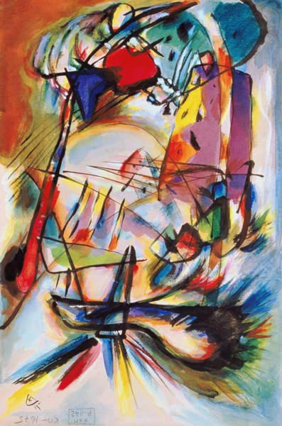 Komposition "Zwecklos" de Wassily Kandinsky