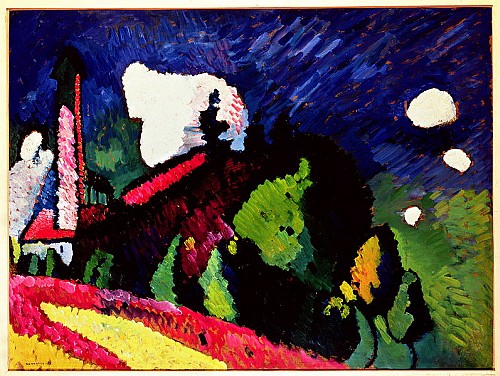 Landscape with a Steeple de Wassily Kandinsky