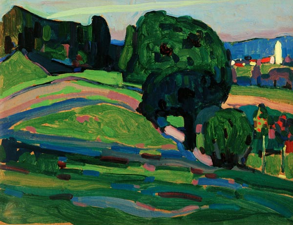 Landscape near Murnau de Wassily Kandinsky