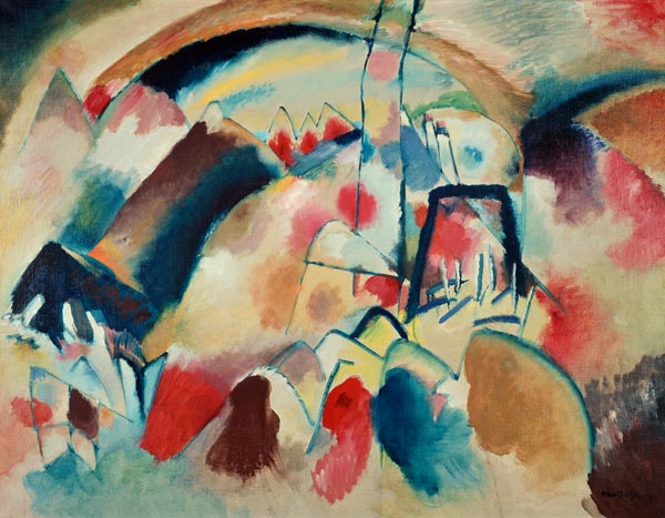 Landscape with Church 1913 de Wassily Kandinsky