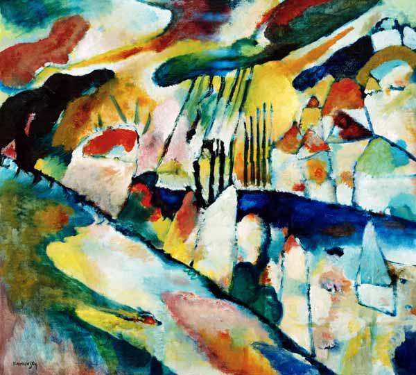 Landscape with Rain de Wassily Kandinsky