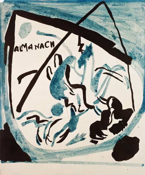 Outline for the almanac the blue rider de Wassily Kandinsky