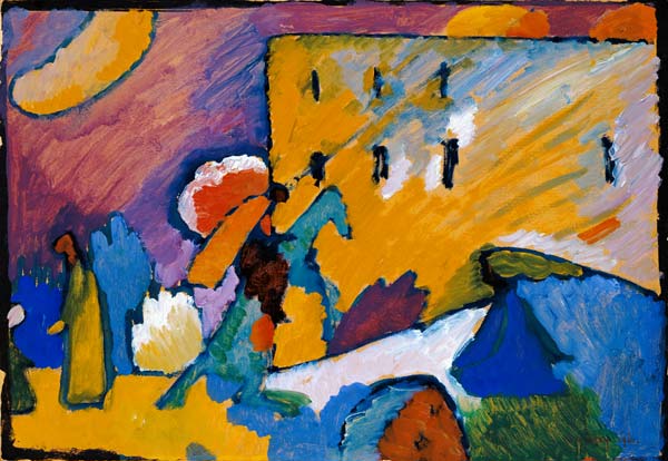 Rider over the bridge (improvisation III.) de Wassily Kandinsky