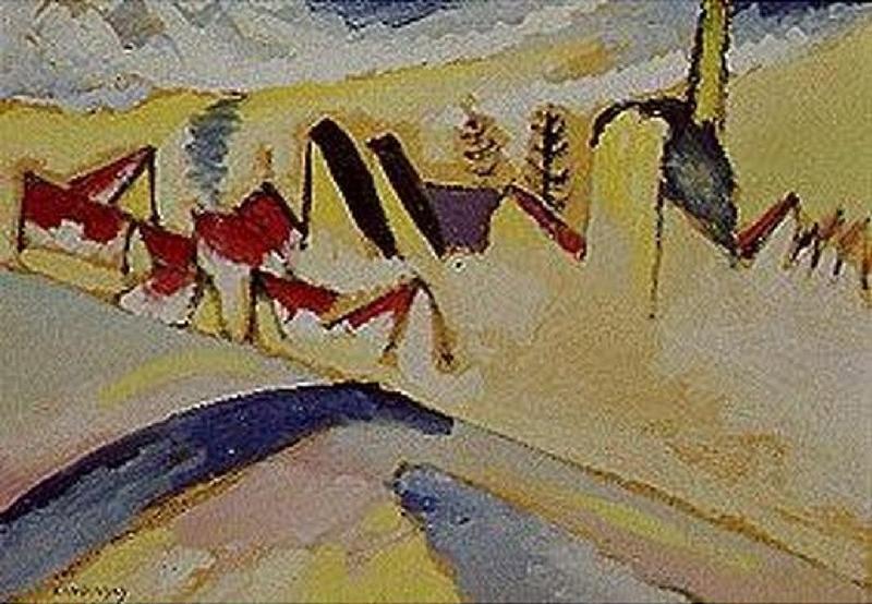 Study to winter II. de Wassily Kandinsky