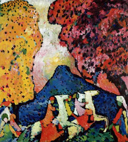 La Montaña Azul de Wassily Kandinsky