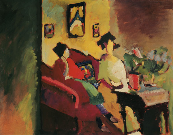 Interior Gabriele Münter and Marianne v.Werefkin de Wassily Kandinsky
