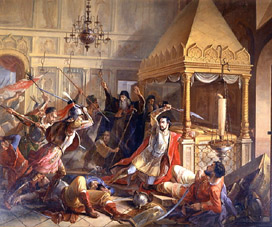 Die Heldentat des Fürsten M. Volkonsky während der poln. Belagerung 1610 de Wassily Kuzmich Demidov