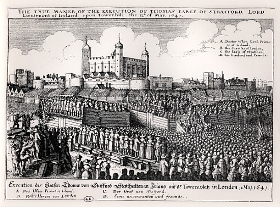 Execution of Strafford, May 12 1641 de Wenceslaus Hollar