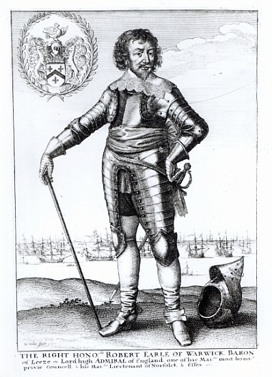 Robert Rich, 2nd Earl of Warwick de Wenceslaus Hollar