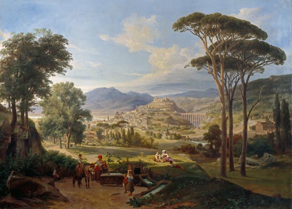 Ansicht von Spoleto de Wilhelm Ahlborn