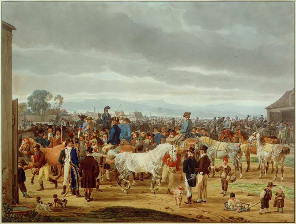 Pferdemarkt de Wilhelm Alexander Wolfgang von Kobell