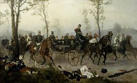 Napoleon III y Bismarck en camino a Paris