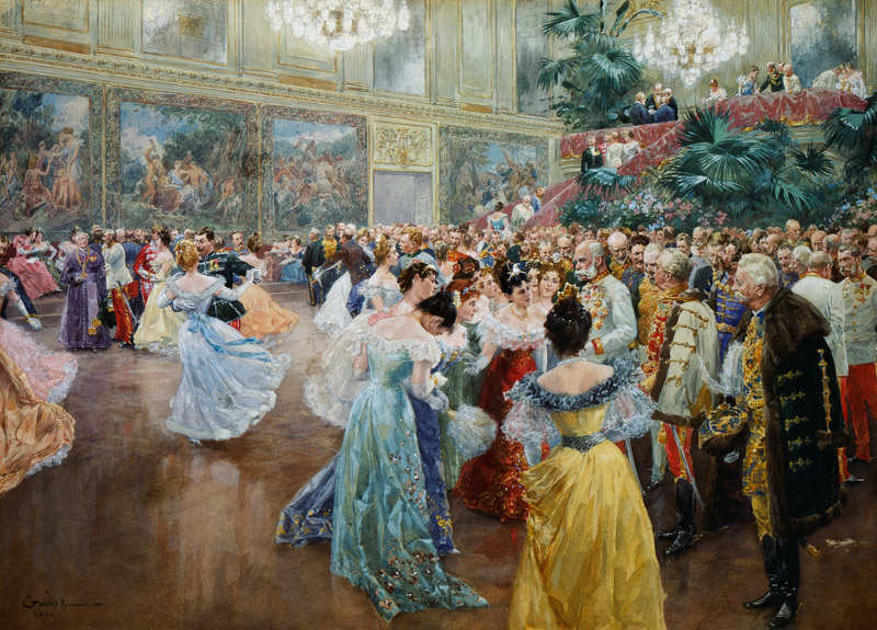 Court ball in Vienna de Wilhelm Gause