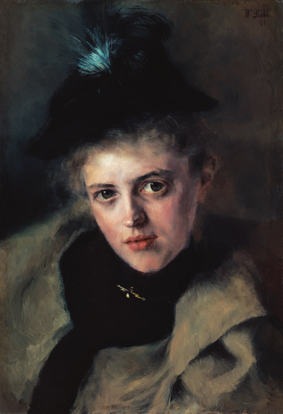 Portrait of Mrs Apotheker Rieder de Wilhelm Maria Hubertus Leibl