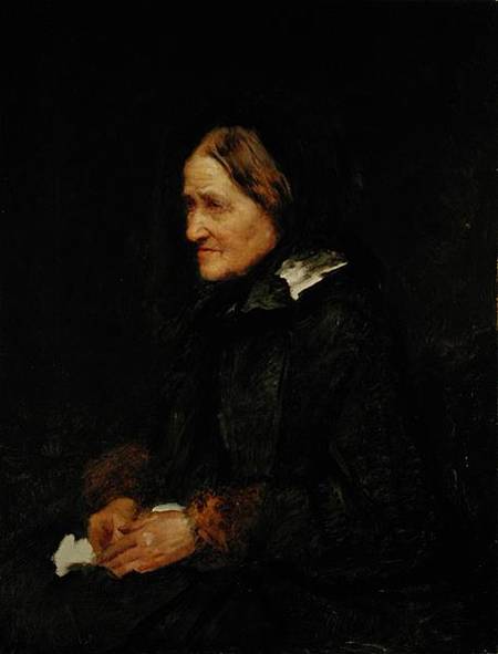 Helene Leibl, the Aunt of the Artist de Wilhelm Maria Hubertus Leibl