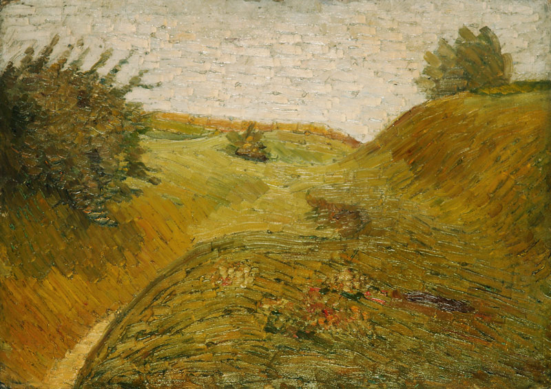 Hügelige Felder de Wilhelm Morgner