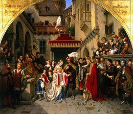 The wedding of the Käthchen of Heilbronn with the