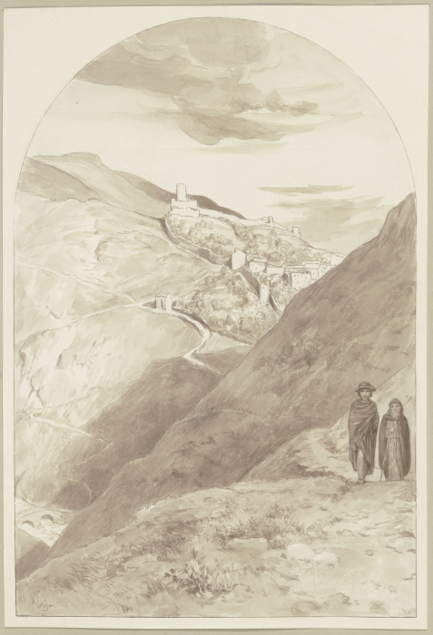 Diether und Brun wandernd de Wilhelm Steinhausen