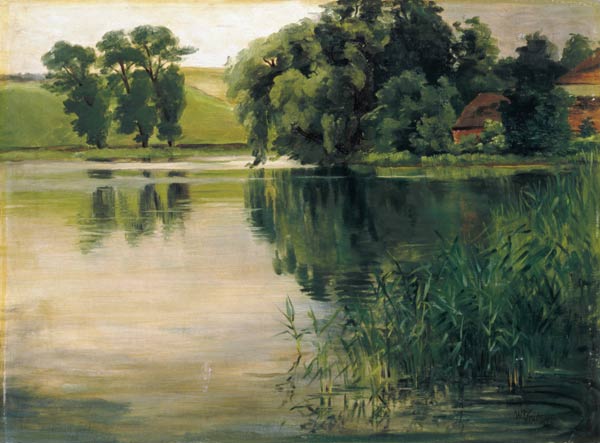 An einem kleinen See de Wilhelm Trübner