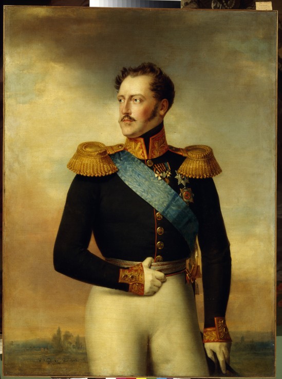 Portrait of Emperor Nicholas I  (1796-1855) de Wilhelm August Golicke