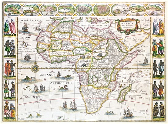 Africa Nova, c.1617 de Willem Blaeu