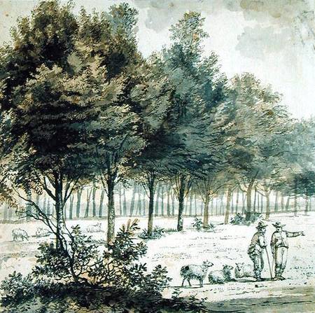 Two Shepherds and an Avenue de Willem de Heusch