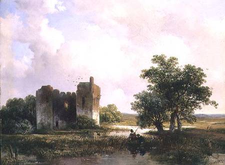 Landscape with ruins (panel) de Willem Roelofs