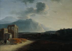Landscape with Mount Stromboli