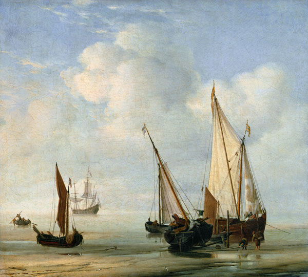 Calm Sea. c.1650 de Willem van de Velde d.J.