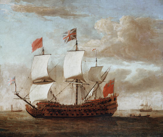 The British Man-o'-War de Willem van de Velde d.J.