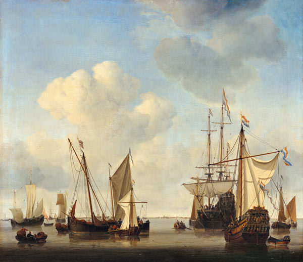 Warships on the Y. de Willem van de Velde d.J.