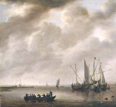 The Calm Sea de Willem van Diest