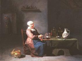 A Woman in a kitchen