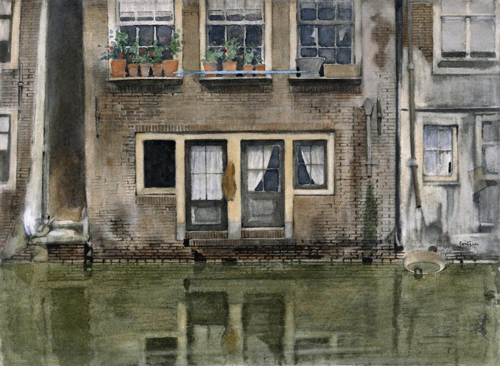 Casa en un canal en Amsterdam  de Willem Witsen