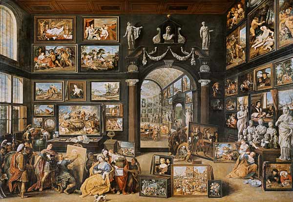 The Studio of Apelles de Willem van II Haecht