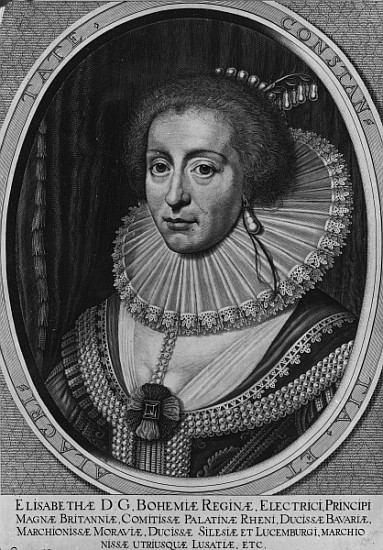 Elizabeth, Queen of Bohemia de Willem (Wilhelm) Hondius