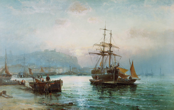 Scarborough Harbour de William A. Thornley or Thornbery