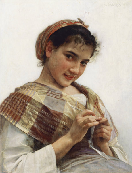 Ein bretonisches Mädchen de William Adolphe Bouguereau