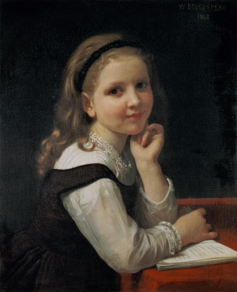 Jeune Ecoliere de William Adolphe Bouguereau
