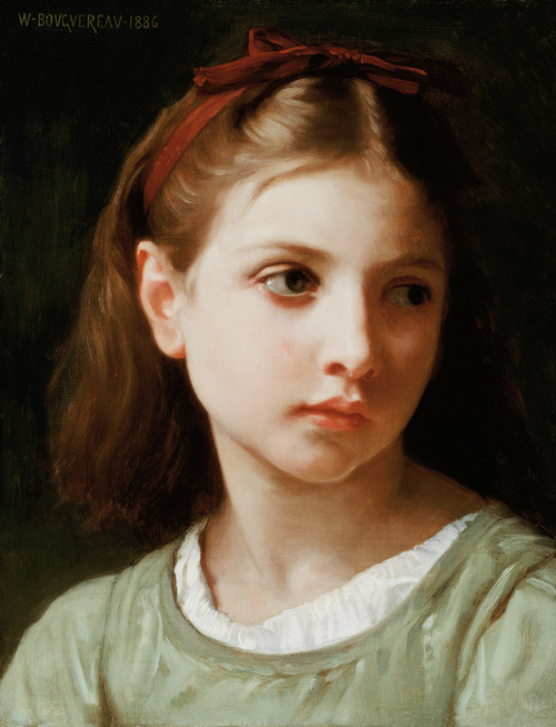 Retrato de una joven - Busto de William Adolphe Bouguereau