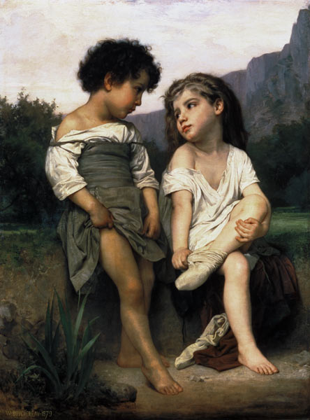 Les Jeunes Baigeneuses de William Adolphe Bouguereau