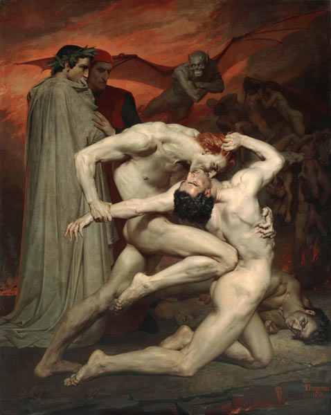 Dante and Virgil in Hell de William Adolphe Bouguereau