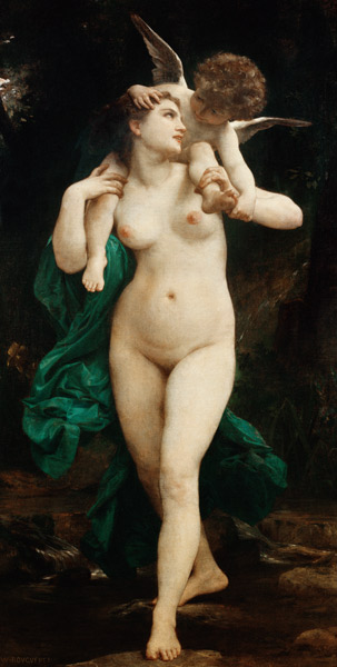 Venus und Amor. de William Adolphe Bouguereau