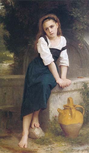 Waisenmädchen am Brunnen de William Adolphe Bouguereau