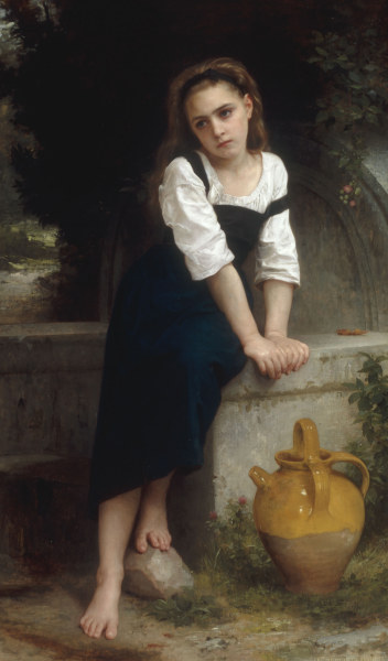 Orphan by a Spring de William Adolphe Bouguereau
