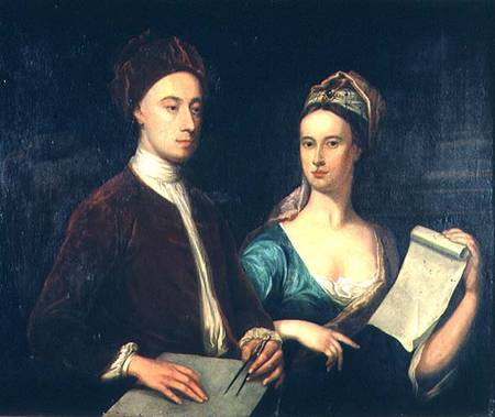 Portrait of Richard Boyle, 3rd Earl of Burlington (1695-1753) and his wife Lady Dorothy Savile (169 de William Aikman