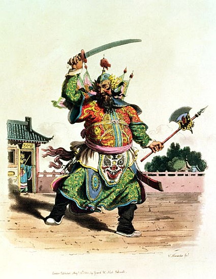 A Chinese Comedian, illustration from ''The Costume of China'' de William Alexander
