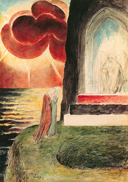 9th song from the string to Dantes of divine comed de William Blake