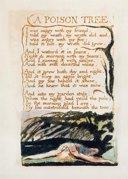 A Poison Tree, from Songs of Experience de William Blake