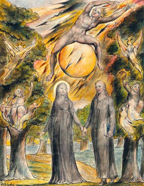 The Sun in His Wrath (from John Milton's L'Allegro and Il Penseroso) de William Blake